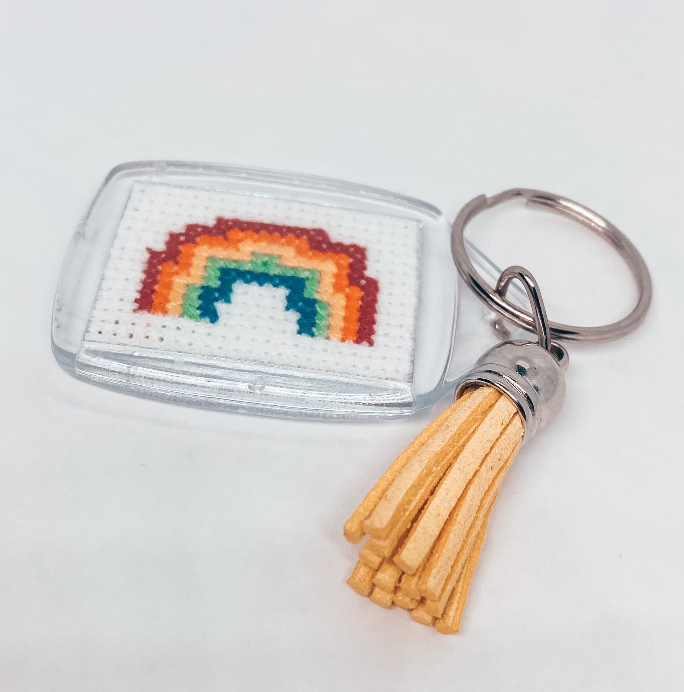 Cross stitch keychain sale